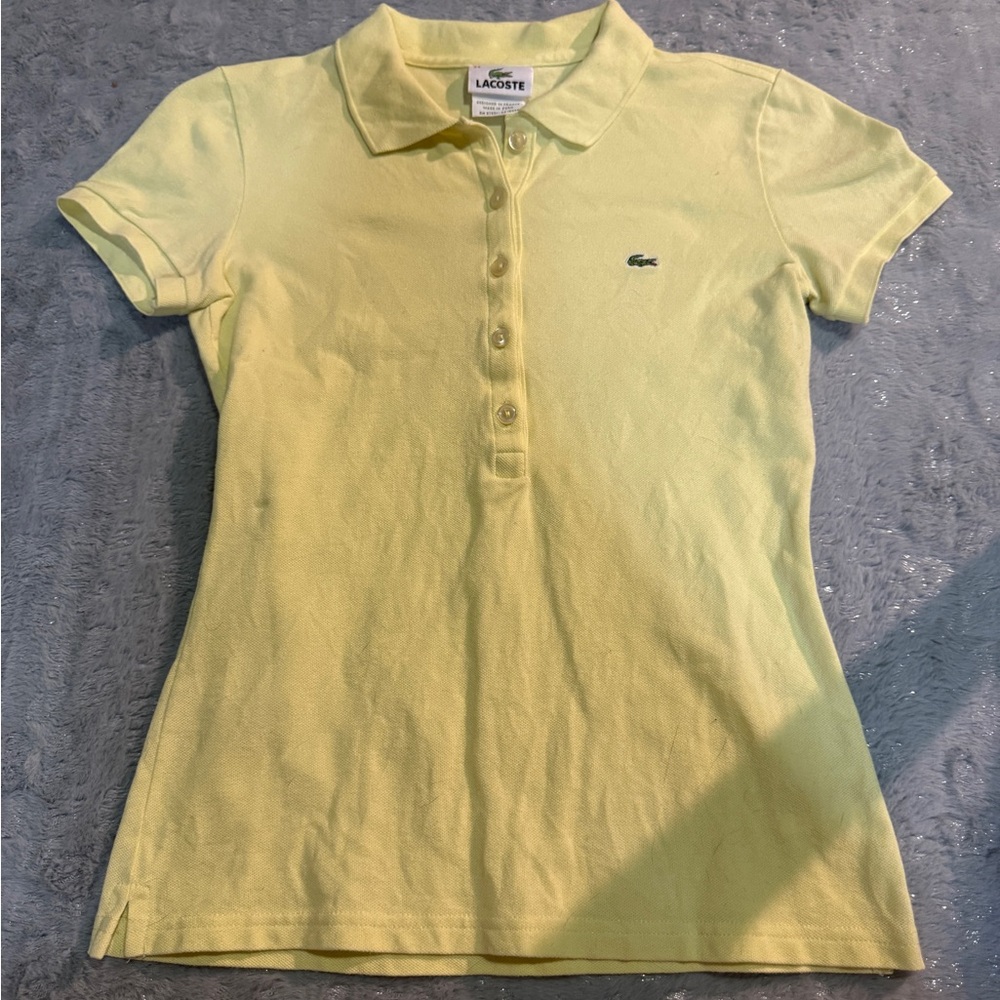 Lacoste Light Yellow Polo Shirt